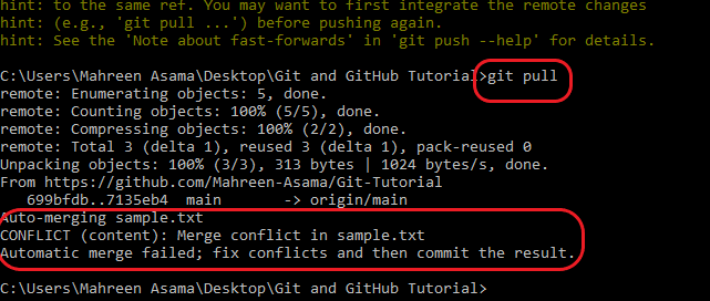 merge conflict